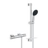 Grohe Precision Feel Mitigeur douche - thermostatique - avec raccords - barre curseur 60cm - douchette 3 jets - Chrome SW1028280