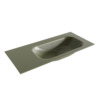 Mondiaz BIG small Army solid surface inbouw wastafel 100cm rechts SW428716 Mondiaz BIG small Army solid surface inbouw wastafel 100cm rechts SW428716