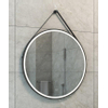 Wiesbaden Cinto spiegel rond met band, LED, dimbaar en spiegelverwarming 80 cm mat zwart SW767397