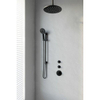 Brauer Black Edition thermostatische inbouw regendoucheset 20cm plafondarm met 30cm ronde hoofddouche 3 standen ronde handdouche 150cm gladde doucheslang met glijstang en handdouchehouder Zwart mat SW486516 Brauer Black Edition thermostatische inbouw regendoucheset 20cm plafondarm met 30cm ronde hoofddouche 3 standen ronde handdouche 150cm gladde doucheslang met glijstang en handdouchehouder Zwart mat SW486516