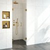 Saniclass Create Pendeldeuren 70x200cm profielloos met antikalk en 8mm veiligheidsglas Goud geborsteld SW638639 Saniclass Create Pendeldeuren 70x200cm profielloos met antikalk en 8mm veiligheidsglas Goud geborsteld SW638639