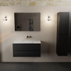 Mondiaz AIVY Ensemble de meuble - 100x45x50cm - 0 trous de robinet - 1 vasque Urban Solid surface - Centre - 2 tiroirs - sans miroir - MDF Urban SW892154