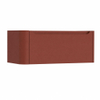H&R Badmeubelen Juice Wastafelonderkast - 100x45x40cm - linkerhoek afgerond - 1 lade - geïntegreerde greep - Terra mat SW1109910