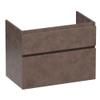 BRAUER Delight meuble sous-lavabo - 80x46x60cm - 2 tiroirs softclose - sans poignées - 1 découpe pour siphon - Erosion SW1199428