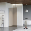 Fortifura Galeria Douche à l'italienne - 180x200cm - Fumé - Bras plafond - Gunmetal brossé (Anthracite) SW957485