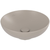 Villeroy & Boch Loop & Friends opzetwastafel - 42cm rond - met overloop CeramicPlus - mat almond (beige) SW644130