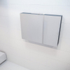 MONDIAZ CUBB spiegelkast 100x70x16cm kleur dark grey met 2 deuren SW410117 MONDIAZ CUBB spiegelkast 100x70x16cm kleur dark grey met 2 deuren SW410117