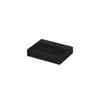Ink United wastafel - 60x45x11cm - wasbak midden - 1 kraangat - mat zwart SW207317