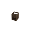 INK Fineer Badkameronderkast - 40x45x52cm - open regaal - 2 laden - greeploos - fineer chocolate SW493433