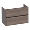 Saniclass Nexxt Small onderkast 80.2x39.1x55cm greeploos 2 lades met softclose MFC Legno Viola SW72248 Saniclass Nexxt Small onderkast 80.2x39.1x55cm greeploos 2 lades met softclose MFC Legno Viola SW72248