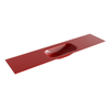 Mondiaz BIG small Fire solid surface inbouw wastafel 200cm midden SW435849 Mondiaz BIG small Fire solid surface inbouw wastafel 200cm midden SW435849