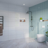 FugaFlow Eccelente Vetro Douche à l'italienne - verre clair - 160x200cm - 8mm - nano - profil encastré aveugle SW1468370