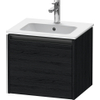 Duravit Ketho.2 Wastafelonderkast - 51x42x44cm geschikt - voor 1 waskom - spaanplaat Eiken (zwart) - mat SW772851