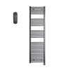 Sanicare HVS Elektrische Radiator - 172x60cm - 1127W - met afstandsbediening - thermostaat - zwart - rechtsonder - gunmetal (antraciet) SW1210846