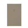 ZEZA Grade douchevloer - 100x140cm - antislip - antibacterieel - mineraalmarmer - rechthoek - mat cream (taupe) SW1152822