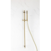 Fortifura Calvi glijstangset - met staafhanddouche - gladde doucheslang - PVD - geborsteld messing (goud) SW816256