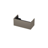 INK Wastafelonderkast - 90x45x37.6cm - 1 lade - push to open - met recht opdekfront - MDF lak - Mat taupe SW439246
