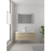 Bruynzeel Combo badmeubelset 120x45cm 2 wasbakken 2 lades met spiegel met softclose ceramic natuur eiken SW383547 Bruynzeel Combo badmeubelset 120x45cm 2 wasbakken 2 lades met spiegel met softclose ceramic natuur eiken SW383547