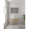 Bruynzeel Combo badmeubelset 90x45cm 1 wasbak 2 lades met spiegelkast met softclose ceramic bardolino SW383537 Bruynzeel Combo badmeubelset 90x45cm 1 wasbak 2 lades met spiegelkast met softclose ceramic bardolino SW383537