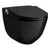 Laufen Cleanet Riva douche-wc – geurafzuiging & 7 standen – glans zwart SW540985