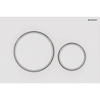 Plaque de commande Geberit Sigma20 - chasse d'eau à 2 boutons - boutons ronds - blanc/mat blanc/blanc SW420641