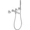 Hansgrohe Axor Citterio C afbouwdeel v. 4-gats inbouw badkraan wandmontage m. handdouchevoorsprong 22.2cm - chroom SW1152184