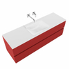 MONDIAZ VICA 150cm badmeubel fire 2 lades wastafel cloud midden zonder kraangat SW410641 MONDIAZ VICA 150cm badmeubel fire 2 lades wastafel cloud midden zonder kraangat SW410641