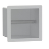 FugaFlow Eccelente Acces Toiletrolhouder - inbouw- 17.3x17.3x15.3cm - Mat wit - SW1204480