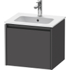 Duravit Ketho.2 Wastafelonderkast - 51x42x44cm geschikt - voor 1 waskom - spaanplaat - grafiet mat SW772984