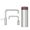 Quooker BE Nordic Square Twintaps - draaibare uitloop - PRO3 reservoir - Warm / kokend water - RVS SW795652