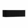 H&R Badmeubelen Juice Wastafelonderkast - 140x45x40cm - afgeronde hoeken - 3D-front - 2 lades - geïntegreerde greep - zwart mat SW1259358