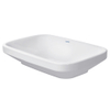 Duravit Durastyle opzetwastafel 60x38 cm. z/kraangat z/overloop wit SW54127 Duravit Durastyle opzetwastafel 60x38 cm. z/kraangat z/overloop wit SW54127