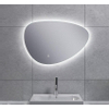 Wiesbaden Uovo Miroir 60cm asymétrique avec chauffe miroir et éclairage LED autour à intensité réglable SW484781