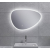Wiesbaden Uovo Spiegel asymetrisch - 60cm - met spiegelverwarming - met LED verlichting rondom dimbaar SW484781