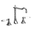 Herzbach ANAIS classic wastafelkraan drie-gats stil met waste wit-goud SW537225 Herzbach ANAIS classic wastafelkraan drie-gats stil met waste wit-goud SW537225