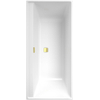 Villeroy & Boch Collaro baignoire rectangulaire 160x75cm - avec vidage de baignoire gold white SW354259