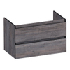 BRAUER Joy Edge meuble de salle de bains sous-lavabo 80 2 tiroirs softclose - sans poignées - 1 découpe pour siphon - Driftwood SW1200929