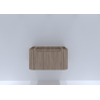 H&R badmeubelen Juice Wastafelonderkast - 80x45x40cm - afgeronde hoeken - 3D-front - 1 lade - geïntegreerde greep - rockford oak SW867675