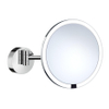 Smedbo Outline make-up spiegel / scheerspiegel 21.5cm draaibaar met verlichting chroom SW542775