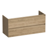 BRAUER Inspire meuble sous-lavabo 120 2 tiroirs softclose - sans poignées - 2 découpes pour siphon - Sunlit SW1200633