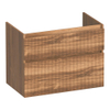 BRAUER Delight Wavy meuble sous-lavabo 80 2 tiroirs à fermeture douce - sans poignée - 1 découpe pour siphon - Honey SW1199608