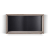 Looox Wood collection Boîte murale 60x30cm avec plaque arrière noir mat chêne noir mat SW73170