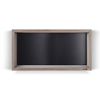 Looox Wood collection wand BoX 60x30cm met achterplaat zwart mat eiken zwart mat SW73170