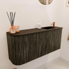Mondiaz JOYA 91.6cm toiletmeubel - ronding links kleur Shadow - Wastafel FAYE positie Rechts 1 kraangat kleur Urban. SW1421575