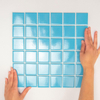 The Mosaic Factory Barcelona mozaïektegel - 30.9x30.9cm - wandtegel - Vierkant - Porselein Blue Glans SW62171