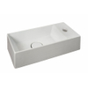 Xenz Rosa lave-mains - 20x20x11cm - céramique - 1 trou robinet - sans bonde - blanc brillant SW379479