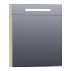 Saniclass Double Face spiegelkast 60x70x15cm verlichting geintegreerd met 1 linksdraaiende spiegeldeur MFC Sahara SW371759 Saniclass Double Face spiegelkast 60x70x15cm verlichting geintegreerd met 1 linksdraaiende spiegeldeur MFC Sahara SW371759