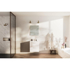 Nemo Go Ensemble de meuble - 60x65x45.5cm - 2 tiroirs - avec poignée - 1 vasque Blanc mat - 1 trous de robinet - avec miroir - MDF standard white SW911670