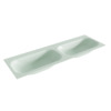 Mondiaz BIG small Greey solid surface inbouw wastafel 140cm dubbel SW431937 Mondiaz BIG small Greey solid surface inbouw wastafel 140cm dubbel SW431937