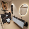MONDIAZ TURE-DLUX Meuble toilette - 120cm - Clay - EDEN - vasque Lava - position droite - sans trou de robinet SW1103740